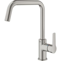 Mitigeur monocommande Evier - GROHE - Supersteel - Pivotant - Hauteur