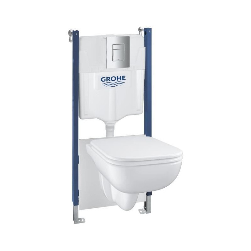 Pack Bâti support 5 en 1 - GROHE - Blanc - 1.13 m - Céramique - Cuve