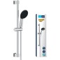 Ensemble de douche avec pommeau 1 jet, barre 60cm et flexible 1,75m - GROHE Vitalio Start 110 27942001 - Economie d'eau - Chrom