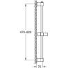 Barre de douche - GROHE Vitalio Universal 27724001 - 60cm - Ø 22 mm -