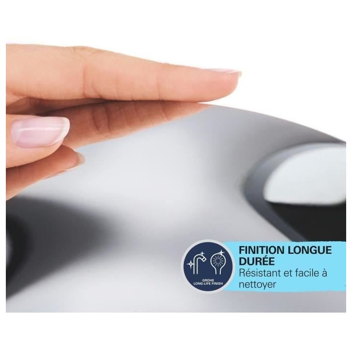 Mitigeur monocommande Bain / Douche - GROHE - Start Edge - Chromé - Economie d'eau - Garantie 5 ans Mitigeur monocommande Bain / Douche - GROHE - Start Edge - Chromé - Economie d'eau - Garantie 5 ans