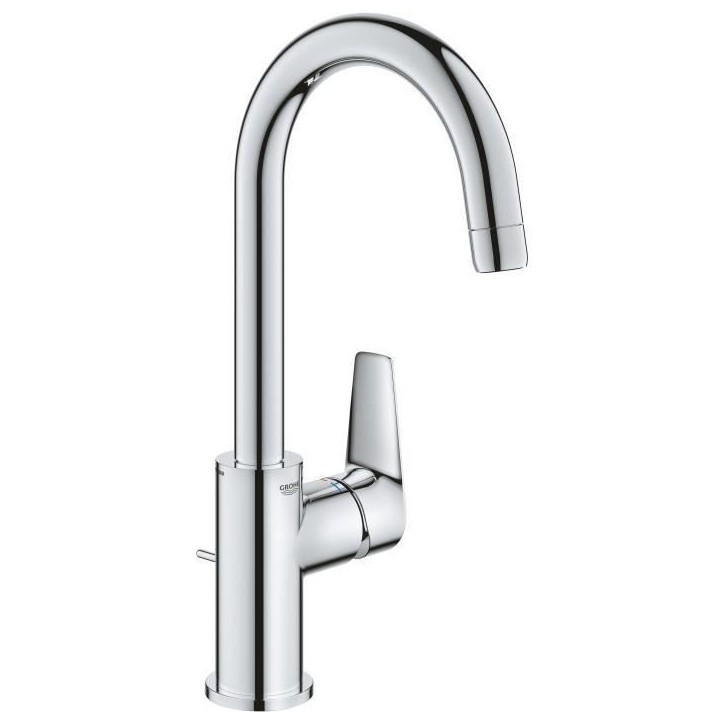 Mitigeur monocommande Lavabo GROHE - Taille L - Col de cygne - Chromé