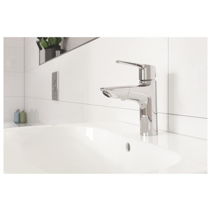 GROHE QUICKFIX Mitigeur monocommande lavabo de salle de bains Start, douchette extractible Mousseur économie d'eau taille M GROHE QUICKFIX Mitigeur monocommande lavabo de salle de bains Start, douchette extractible Mousseur économie d'eau taille M