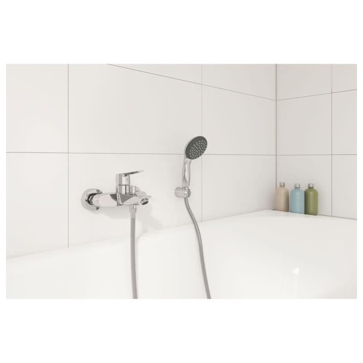 Mitigeur Bain / Douche Start - GROHE - 24206002 - Inverseur automatique - Mousseur économique - Chromé Mitigeur Bain / Douche Start - GROHE - 24206002 - Inverseur automatique - Mousseur économique - Chromé