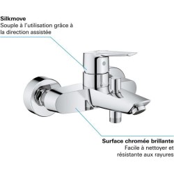 Mitigeur Bain / Douche Start - GROHE - 24206002 - Inverseur automatiqu