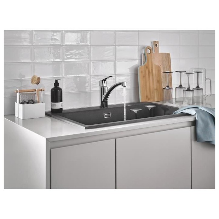 GROHE QUICKFIX Start Robinet de cuisine évier Start, rotation 140°, robinet de cuisine, chromé, 30530002 GROHE QUICKFIX Start Robinet de cuisine évier Start, rotation 140°, robinet de cuisine, chromé, 30530002