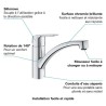 GROHE QUICKFIX Start Robinet de cuisine évier Start, rotation 140°,
