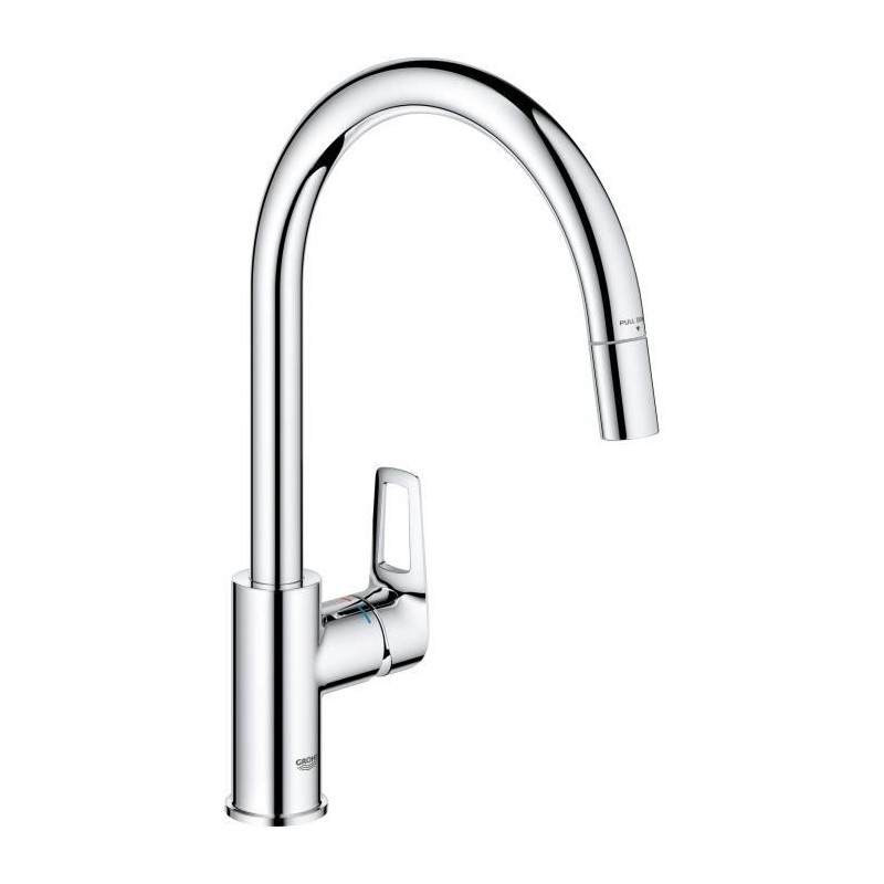 Mitigeur de cuisine GROHE StartLoop - Chromé - Bec haut en C - Mousse Mitigeur de cuisine GROHE StartLoop - Chromé - Bec haut en C - Mousse