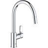 Mitigeur de cuisine GROHE StartLoop - Chromé - Bec haut en C - Mousse
