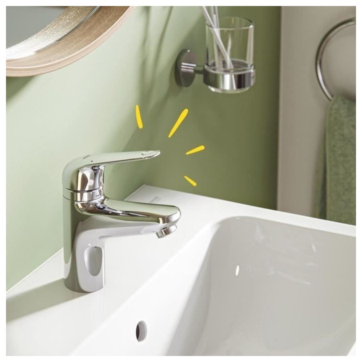 Mitigeur monocommande - GROHE - 24319001 - Lavabo Swift - Avec sécurité enfant - Taille S Mitigeur monocommande - GROHE - 24319001 - Lavabo Swift - Avec sécurité enfant - Taille S