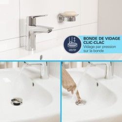 Mitigeur monocommande - GROHE - 24319001 - Lavabo Swift - Avec sécuri