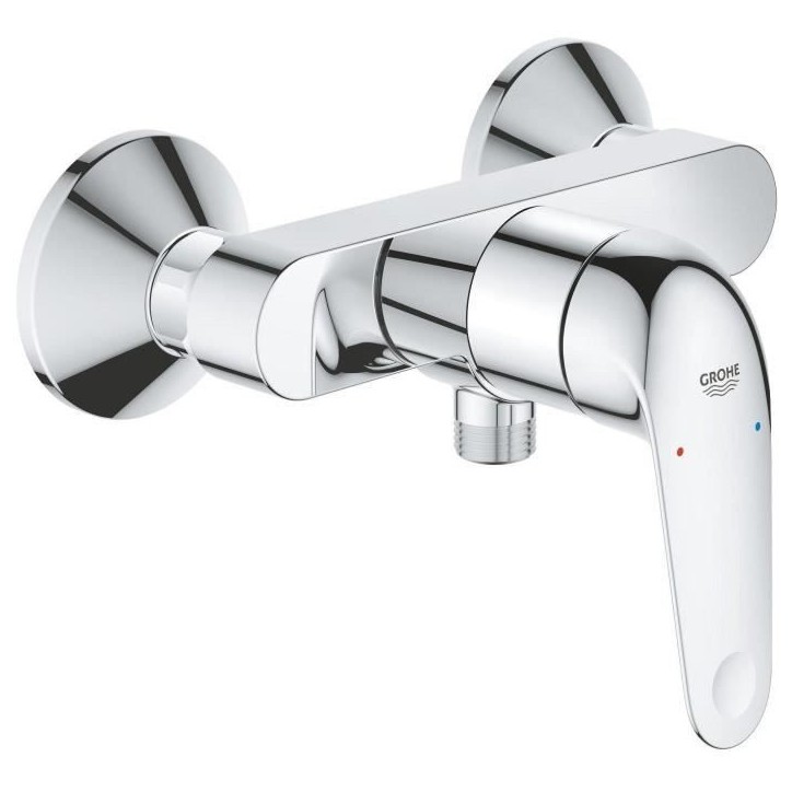 Mitigeur monocommande douche - GROHE Swift - 24333001 - Chromé - Montage mural apparent