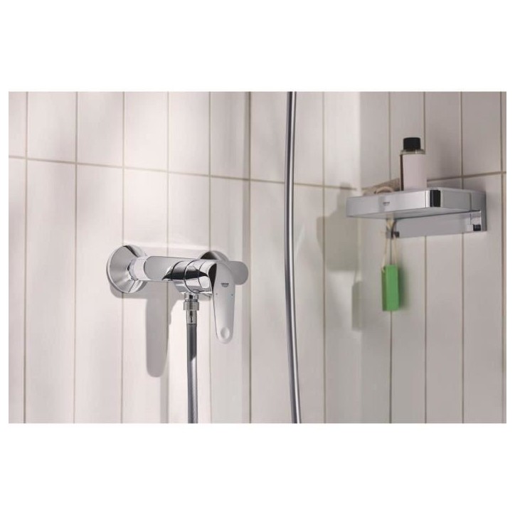 Mitigeur monocommande douche - GROHE Swift - 24333001 - Chromé - Montage mural apparent