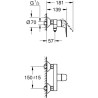 Mitigeur monocommande douche - GROHE Swift - 24333001 - Chromé - Mont