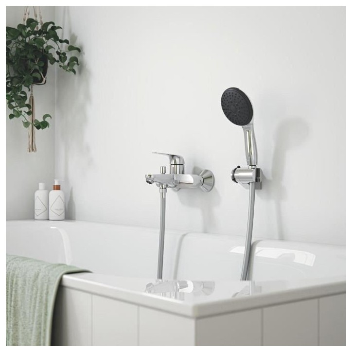 Mitigeur monocommande bain/douche - GROHE Swift - 24335001 - Chromé - Montage mural apparent Mitigeur monocommande bain/douche - GROHE Swift - 24335001 - Chromé - Montage mural apparent