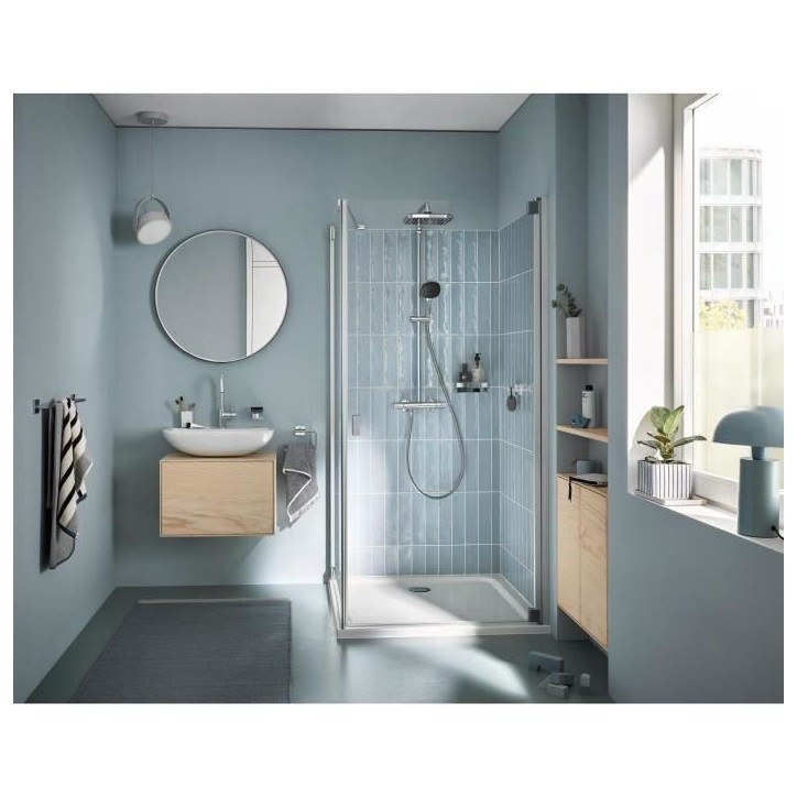 Colonne de douche avec mitigeur thermostatique - Economie d'eau - GROHE Vitalio Comfort 250 - Chromé - 26696001 Colonne de douche avec mitigeur thermostatique - Economie d'eau - GROHE Vitalio Comfort 250 - Chromé - 26696001