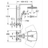 Colonne de douche avec mitigeur thermostatique - Economie d'eau - GROH