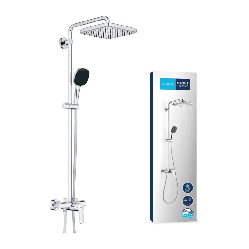 Colonne de douche avec mitigeur monocommande - Economie d'eau - GROHE