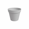 ARTEVASI Pot de fleur CAPRI - 40 ma - Gris clair - L40 x P40 x H34,7 c