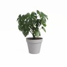 ARTEVASI Pot de fleur CAPRI - 40 ma - Gris clair - L40 x P40 x H34,7 c