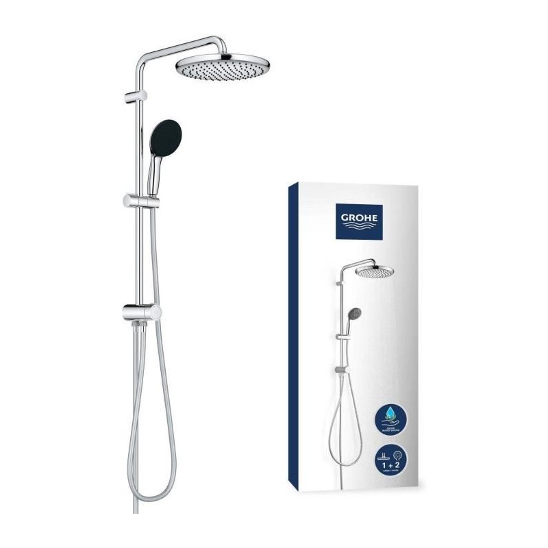 Colonne de douche avec inverseur manuel - Economie d'eau - GROHE Vital Colonne de douche avec inverseur manuel - Economie d'eau - GROHE Vital