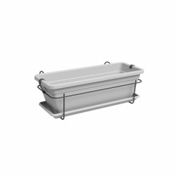 ARTEVASI Jardiniere VENEZIA balcon KIT - 50 ma - Gris clair 50 x 29 x