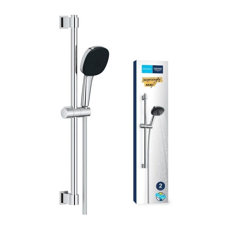Ensemble de douche avec pommeau 2 jets, barre et flexible - GROHE Vita Ensemble de douche avec pommeau 2 jets, barre et flexible - GROHE Vita
