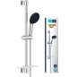 Ensemble de douche avec pommeau 2 jets, barre 60cm, flexible et tablette- GROHE Vitalio Start 110 26952001 - Economie d'eau - Ch