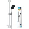 Ensemble de douche avec pommeau 2 jets, barre 60cm, flexible et tablet