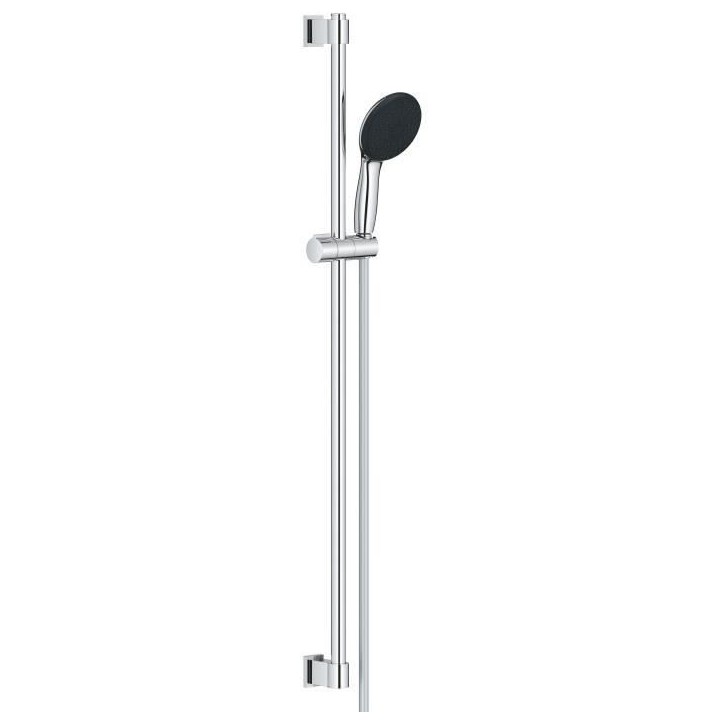 Ensemble de douche avec pommeau 3 jets, barre 90cm et flexible - GROHE Vitalio Start 110 26956001 - Economie d'eau - Chromé Ensemble de douche avec pommeau 3 jets, barre 90cm et flexible - GROHE Vitalio Start 110 26956001 - Economie d'eau - Chromé