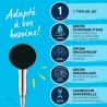 Ensemble flexible et pommeau de douche 1 jet (Pluie) - GROHE Vitalio S