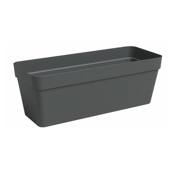 ARTEVASI Jardiniere - Plastique - Anthracite - Rectangulaire - L49,9 x P20 x H18,1cm