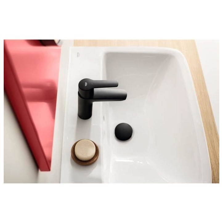 Mitigeur lavabo monocommande GROHE Start - Noir mat - Taille S - Economie d'eau Mitigeur lavabo monocommande GROHE Start - Noir mat - Taille S - Economie d'eau