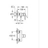 Mitigeur monocommande douche - GROHE Start - Noir mat - Montage mural