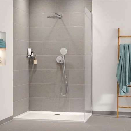 Ensemble de douche encastré - Tous les types de jets - Mitigeur thermostatique - GROHE - 34877000 - Gris