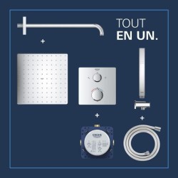 Ensemble de douche encastré - 1 jet - Mitigeur thermostatique - GROHE