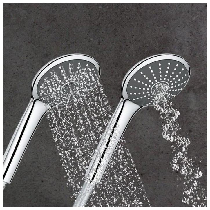 Douchette a main GROHE Vitalio Joy 110 Duo - Chromé - 2 jets - Economie d'eau - Garantie 5 ans
