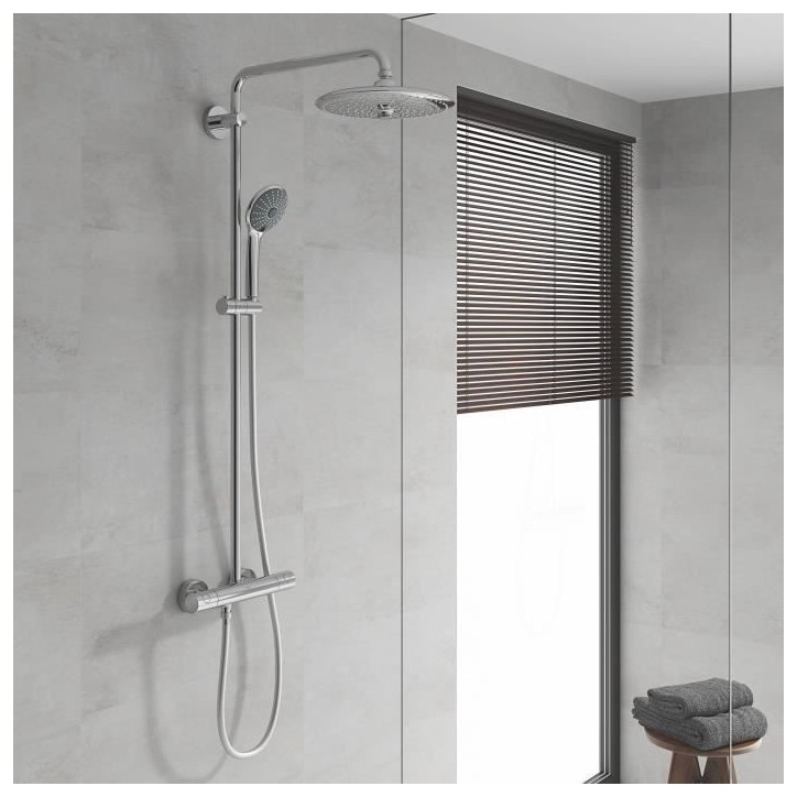 Douchette 3 jets - GROHE - Vitalio Joy 110 Massage - Chromé - Economie d'eau Douchette 3 jets - GROHE - Vitalio Joy 110 Massage - Chromé - Economie d'eau