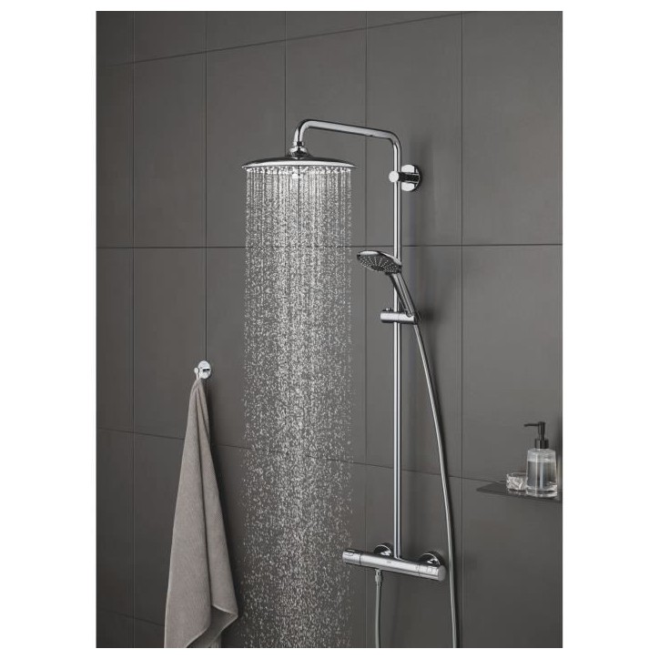 Douchette 3 jets - GROHE - Vitalio Joy 110 Massage - Chromé - Economie d'eau Douchette 3 jets - GROHE - Vitalio Joy 110 Massage - Chromé - Economie d'eau