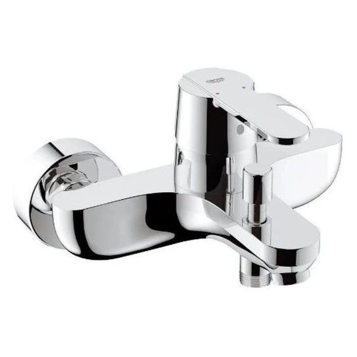 Mitigeur monocommande bain douche - GROHE - Get - Montage mural - Raccord fileté - Rosaces métal Mitigeur monocommande bain douche - GROHE - Get - Montage mural - Raccord fileté - Rosaces métal