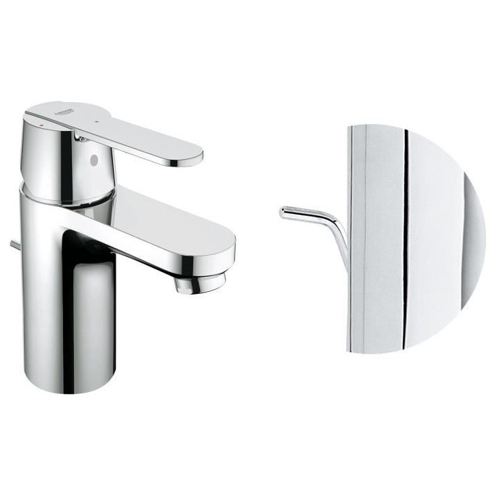 Mitigeur lavabo GET monocommande chromé taille S - GROHE - 31148000 Mitigeur lavabo GET monocommande chromé taille S - GROHE - 31148000