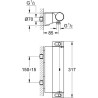 GROHE Mitigeur thermostatique douche ½ Grohtherm 2000 34469001 - Port