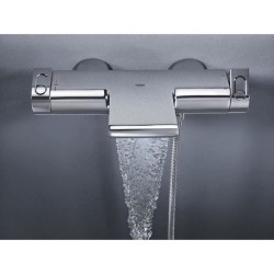 GROHE Mitigeur mural thermostatique bain/douche ½ Grohtherm 2000 3417