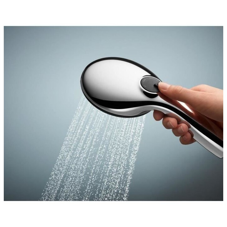 Ensemble de douche avec pommeau 2 jets, support et flexible - GROHE Vitalio Start 110 27950001 - Sélection facile - Economie d'