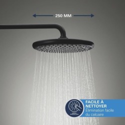 Ensemble de douche encastré - 1 + 2 jets - Mitigeur thermostatique -