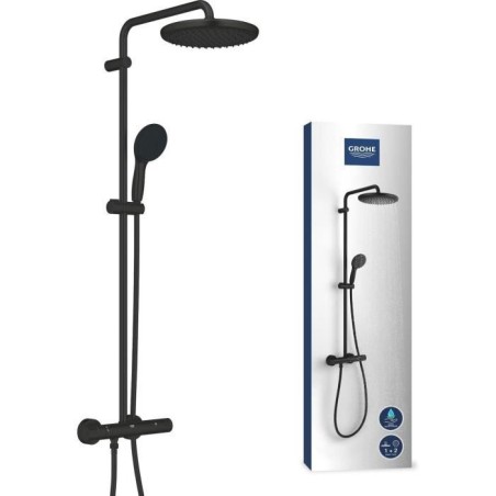 Colonne de douche avec mitigeur thermostatique - Economie d'eau - GROH