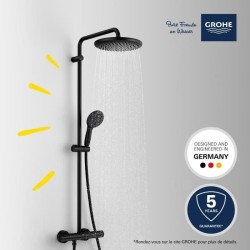 Colonne de douche avec mitigeur thermostatique - Economie d'eau - GROH