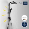 Colonne de douche avec inverseur manuel - Economie d'eau - GROHE Vital