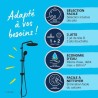 Colonne de douche avec inverseur manuel - Economie d'eau - GROHE Vital
