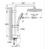 Colonne de douche avec inverseur manuel - Economie d'eau - GROHE Vital
